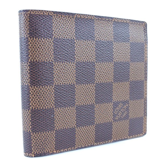 LOUIS VUITTON Portefeiulle Marco wallet Brown Damier canvas mens - Picture 9 of 10